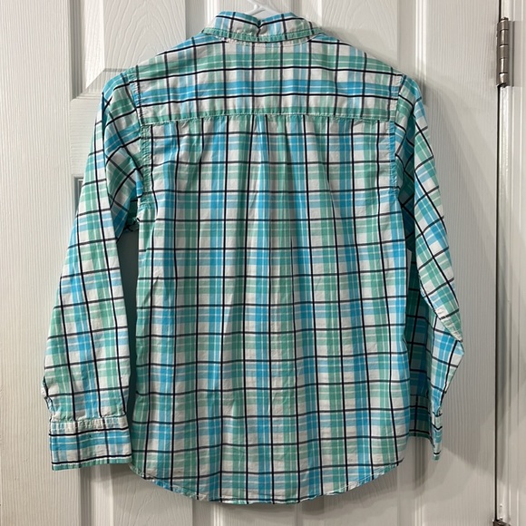 Boys Medium Button-down plaid shirt - Picture 3 of 4